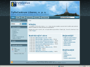 Screenshot úvodní stránky TyfloCentra Liberec. Po kliknutí se v novém okně otevřou stránky střediska.