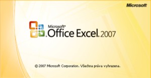 Úvodní logo aplikace Microsoft Office Excel 2007 Úvodní logo aplikace Microsoft Office Excel 2007
